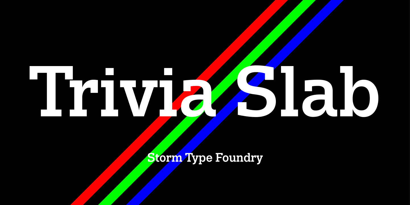 Trivia Slab Font preview